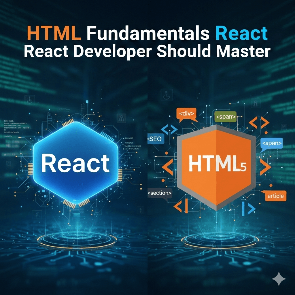 أساسيات HTML اللي لازم كل مطور React يعرفها
